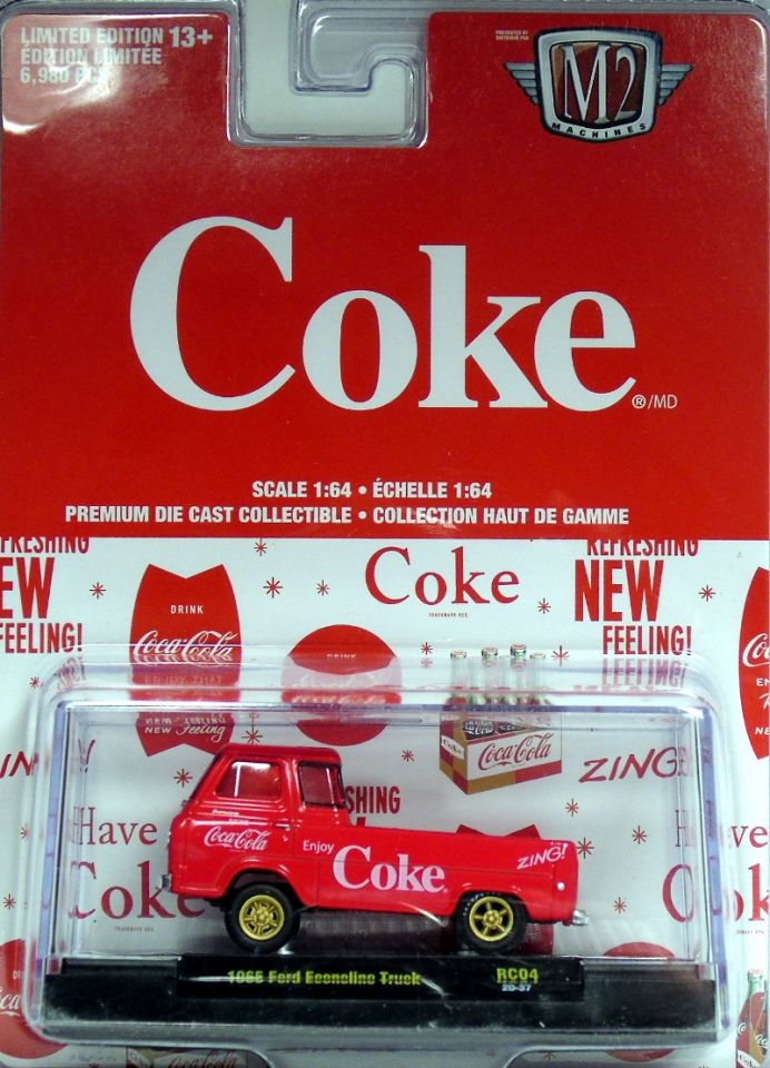 M2 Machines Coca Cola Release RC04 1965 Ford Econoline Truck COCA-COLA